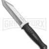 Schrade Imperial Quick Slice Black Aluminum Fixed Blade Knife - Satin Plain -Best Knife Shop Schrade Imperial Quick Slice Aluminum Satin GX 31038 jr large