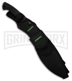 Schrade Large Kukri Machete Black Rubber Fixed Blade - Black Plain 9 Schrade Large Kukri Machete Black Rubber Fixed Blade - Black Plain -Best Knife Shop Schrade Large Kukri Machete BHQ 119709 td sheath large