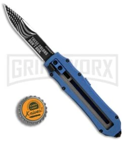 Schrade SCHOTFBL Blue OTF Spring Assisted Knife - Gray 4TH18 9 Schrade SCHOTFBL Blue OTF Spring Assisted Knife - Gray 4TH18 -Best Knife Shop Schrade OTF Blue Gray BHQ 84391 er bottlecap large