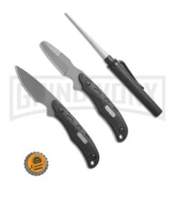 Old Timer Copperhead Caping/Skinning Hunting Set W/ Sharpening Rod -Best Knife Shop Schrade Old Timer Copperhead caping skinning hunter pack BHQ 73777 er bottlecap large