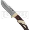 Schrade Old Timer Pioneer Brown Wood Fixed Blade Knife - Satin Plain 2 Schrade Old Timer Pioneer Brown Wood Fixed Blade Knife - Satin Plain -Best Knife Shop Schrade Old Timer Pioneer Brown Wood Satin GX 31440 jr large