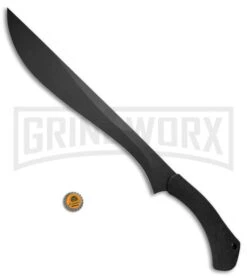 Schrade SCHMBS Priscilla Makhaira Black Bush Sword - Black Plain -Best Knife Shop Schrade Priscilla Makhaira Bush Sword Blk Blk SCHMBSCP BHQ 67509 jr bottlecap large
