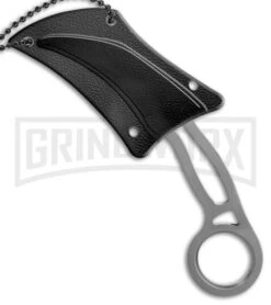 Schrade Karambit Fixed Blade Neck Knife - Gray Plain 8 Schrade Karambit Fixed Blade Neck Knife - Gray Plain -Best Knife Shop Schrade SCH111 karambit neck knife gray BHQ 61893 er sheath large