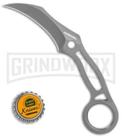 Schrade Karambit Fixed Blade Neck Knife - Gray Plain 9 Schrade Karambit Fixed Blade Neck Knife - Gray Plain -Best Knife Shop Schrade SCH111 karambit neck knife gray BHQ 61893 er size large