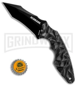 Schrade Tanto SCHF63B Fixed Blade Knife - Black Tanto -Best Knife Shop Schrade SCHF63B tanto black BHQ 62047 er size large