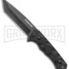 Schrade Regime Black G-10 Tanto Fixed Blade Knife - Black Plain -Best Knife Shop Schrade Tanto Fixed AUS 8 Steel Balck G 10 Black BHQ 125128 jr large