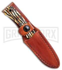 Schrade Uncle Henry Skinner Staglon Fixed Blade - Satin Plain -Best Knife Shop Schrade Uncle Henry Skinner Staglon Satin SCH301UH BHQ 61942 jr large
