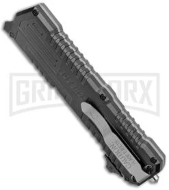 Schrade SCHOTF3B Viper OTF Assisted Opening Knife - Black Plain -Best Knife Shop Schrade Viper OTF Assisted Opening Knife Black SCHOTF3B BHQ 11577 jr side large