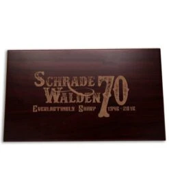 Schrade Limited Edition Walden 70th Anniversary Fixed Blade Knife - Satin Plain -Best Knife Shop Schrade Walden 70th Anniversary Fixed SCPROM 16 37CP BHQ 49205 jr box large