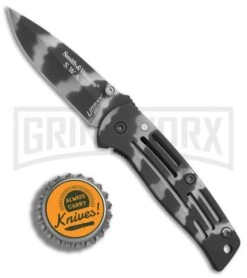 Smith & Wesson Camo Baby Frame Lock Manual Folding Knife - Urban Camo Plain -Best Knife Shop Smith Wesson Baby Urban urban camo camo BHQ 75358 er bottlecap large