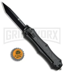 Smith & Wesson Spring Assisted Finger Actuator Tanto OTF Knife - Black Plain 13 Smith & Wesson Spring Assisted Finger Actuator Tanto OTF Knife - Black Plain -Best Knife Shop Smith Wesson OTF Assist Finger Actuator Tanto Black SWOTF9TB BHQ 67477 jr bottlecap large