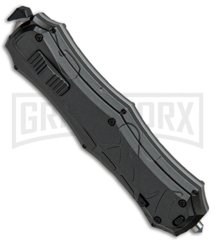 Smith & Wesson Spring Assisted Finger Actuator Tanto OTF Knife - Black Plain 4 Smith & Wesson Spring Assisted Finger Actuator Tanto OTF Knife - Black Plain - Image 2