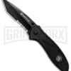 Smith & Wesson 1084310 Black Folding Knife - Tanto Black Serr -Best Knife Shop Smith Wesson Tanto LL Black Black Serr 1084310 BHQ 80712 jr large