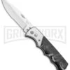 Super Knife Dingo Black Marble Acrylic Automatic Knife - Satin Serr -Best Knife Shop Super Knife Dingo Black Marble Acrylic Auto Satin Serr GA623SLMBK GX 33496 jr large