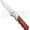 Super Knife Dingo Rosewood Automatic Knife - Satin Serr -Best Knife Shop Super Knife Dingo Rosewood Auto Satin Serr GA623WSL GX 33498 jr large