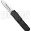 Titan D/A OTF Automatic Knife Black Carbon Fiber - Dagger Satin Serr 1 Titan D/A OTF Automatic Knife Black Carbon Fiber - Dagger Satin Serr -Best Knife Shop Titan Black CF DA Auto Dagger Satin Serr GX 37621 jr large