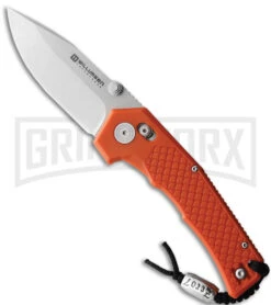 Willumsen Copenhagen Zero7 Orange GFN Cross Bar Knife - Stonewash Plain