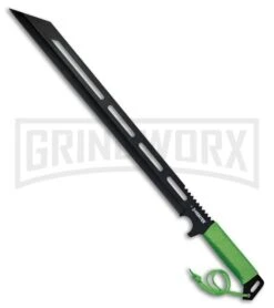 Z-Hunter Executioner Green Machete - Black Plain