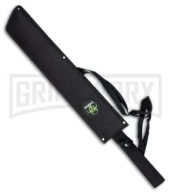 Z-Hunter Liquidator Green Machete - Black Fully Serr -Best Knife Shop Z Hunter Liquidator Machete Green Black BP 22692 jr sheath large