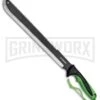 Z-Hunter Zombie Saber Green Machete - Two-Tone Plain -Best Knife Shop Z Hunter Zombie Saber Machete Green TT BP 22784 jr large