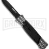 AKC 777 Blackfinger Jolly Roger OTF Automatic Knife - Black Dagger Plain 2 AKC 777 Blackfinger Jolly Roger OTF Automatic Knife - Black Dagger Plain -Best Knife Shop akc 777 jolly roger black dagger cm large