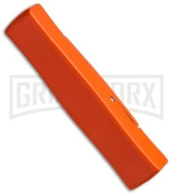 AKC Minion Concord Orange OTF Automatic Knife - Satin Plain -Best Knife Shop akc minion otf orange satin side cm large