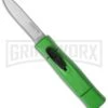 AKC Minion Concord Green OTF Automatic Knife - Satin Plain -Best Knife Shop akc minion satin flat lime green BHQ dl large