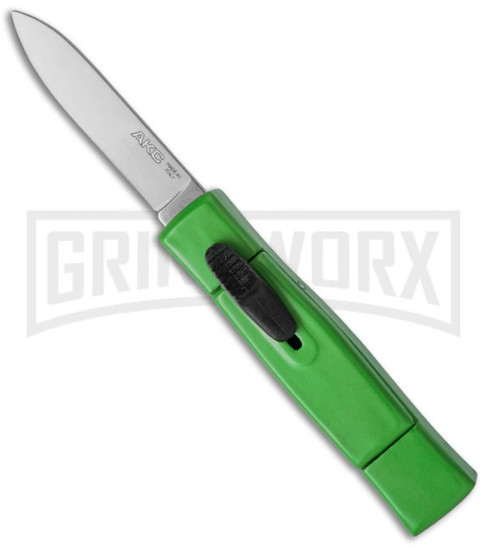 AKC Minion Concord Green OTF Automatic Knife - Satin Plain 3 AKC Minion Concord Green OTF Automatic Knife - Satin Plain