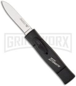AKC Minion Concord Black OTF Automatic Knife - Flat Grind Satin Plain
