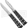 Bear & Son 114 & 114TR Black Butterfly Knife 2-Pack -Best Knife Shop bear and son 2 pack butterfly special black 114 114 tr bhq 50066 jr large