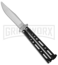 Bear & Son Knives Large 117 Balisong Butterfly Knife - Satin Plain