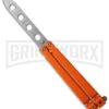 Bear OPS Bear Song II Orange Balisong Butterfly Knife - Satin Plain -Best Knife Shop bear ops b 201 or4 p 35005 cm 2 large
