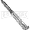 Bear OPS Bear Song IV Balisong Butterfly Knife - Damascus Plain -Best Knife Shop bear ops b 400 ld 36003 cm large