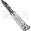 Bear OPS Small Bear Song IV Balisong Butterfly Knife - Black Plain -Best Knife Shop bear ops b 450 b 35014 bhq 16204 cm large