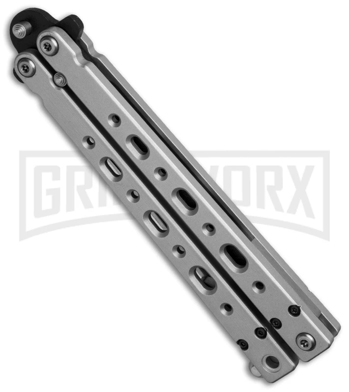 Bear OPS Bear Song V Gray Balisong Butterfly Knife - Black Plain 4 Bear OPS Bear Song V Gray Balisong Butterfly Knife - Black Plain - Image 2