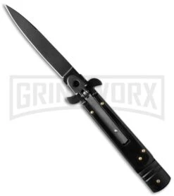 8" Leverlock Tactical Automatic Knife - Bayonet
