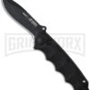 Boker Plus Reality-Based Black Automatic Knife - Black Plain -Best Knife Shop boker 01bo055 large