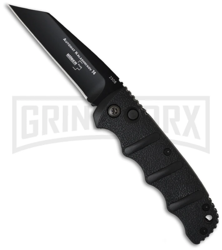 Boker Kalashnikov Black Automatic Knife - Wharncliffe Black Plain 3 Boker Kalashnikov Black Automatic Knife - Wharncliffe Black Plain