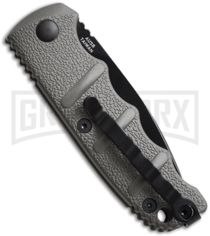 Boker Mini Kalashnikov Gray Automatic Knife - Black Serr 4 Boker Mini Kalashnikov Gray Automatic Knife - Black Serr - Image 2