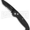 Boker Magnum Black Automatic Knife - Tanto Black Serr 1 Boker Magnum Black Automatic Knife - Tanto Black Serr -Best Knife Shop boker magnum 01bo018 Black Serr BHQ 4647 jr large