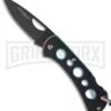 Boker Magnum Dark Rainbow Folding Knife - Black Plain