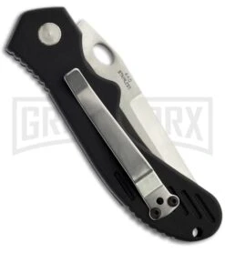 Top-Tech Black Automatic Knife - Satin Serr 6 Top-Tech Black Automatic Knife - Satin Serr -Best Knife Shop bp automatic top tech back large