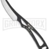Buck Knives Buck PakLite Caper Fixed Blade Knife - Black Plain -Best Knife Shop buck paklite caper 0135bks b cat 3353 large