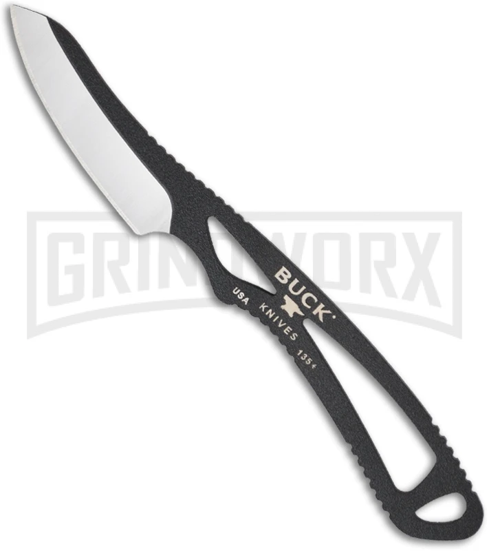 Buck Knives Buck PakLite Caper Fixed Blade Knife - Black Plain 3 Buck Knives Buck PakLite Caper Fixed Blade Knife - Black Plain
