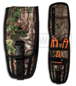 Buck Knives PakLite FieldMaster Knife Set With Realtree Camo Sheath - Orange -Best Knife Shop buck paklite field master orange real tree 0141orsvp2 BHQ 35339 er sheath large