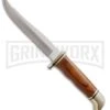 Buck Knives Buck 105 Pathfinder Dymondwood Fixed Blade Knife - Satin Plain -Best Knife Shop buck pathfinder 0105brs b large