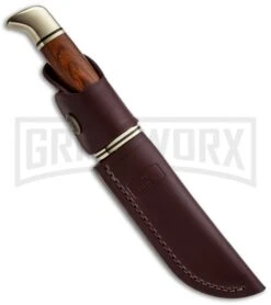 Buck Knives Buck Personal Dymondwood 118 Fixed Blade Knife - Satin Plain -Best Knife Shop buck personal fixed satin plain 0118brs b sheath large