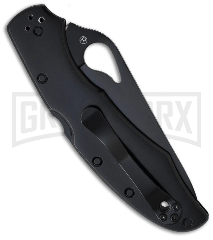 Byrd Cara Cara 2 Black Stainless Steel Folding Knife - Black Serr 4 Byrd Cara Cara 2 Black Stainless Steel Folding Knife - Black Serr - Image 2