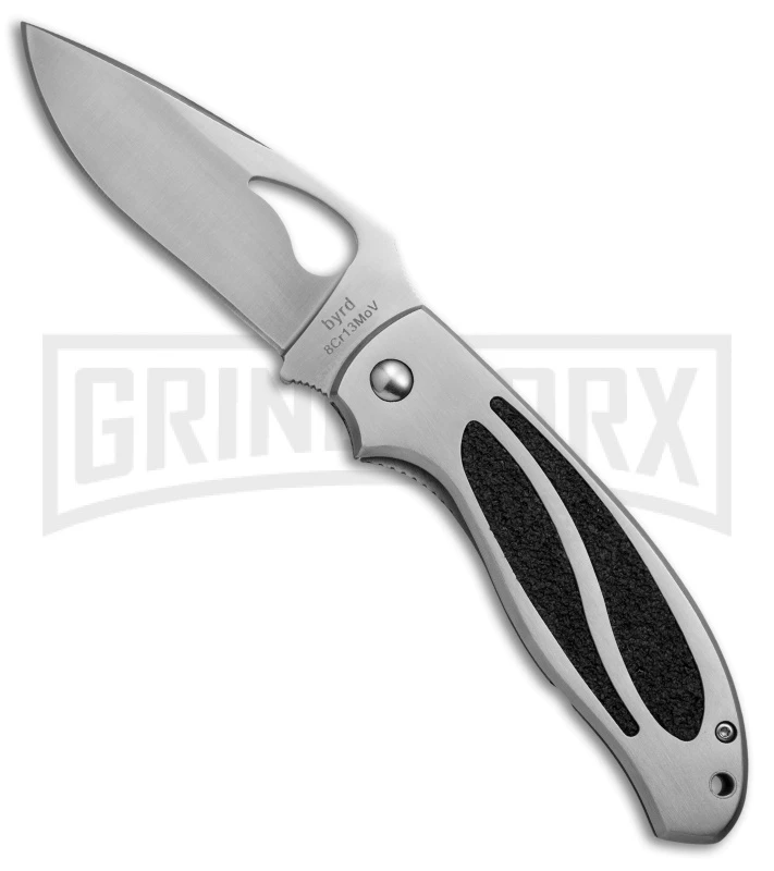 Byrd CatByrd Stainless Steel Folding Knife - Satin Plain 3 Byrd CatByrd Stainless Steel Folding Knife - Satin Plain