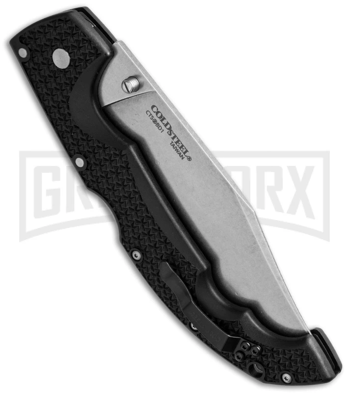 Cold Steel Black Voyager X Large Clip Point Knife - Stonewash Plain 4 Cold Steel Black Voyager X Large Clip Point Knife - Stonewash Plain - Image 2